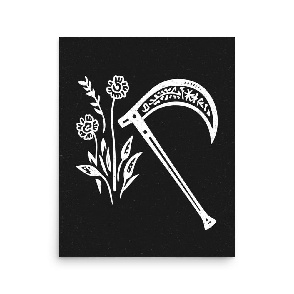 Life and Death 4 Original Art Print by Inkwala expressed in creative abstraction.