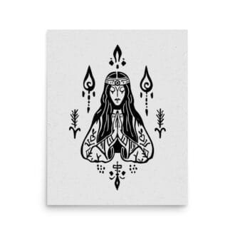 Meditation 2 Original Art Print by Inkwala expressed in creative abstraction.