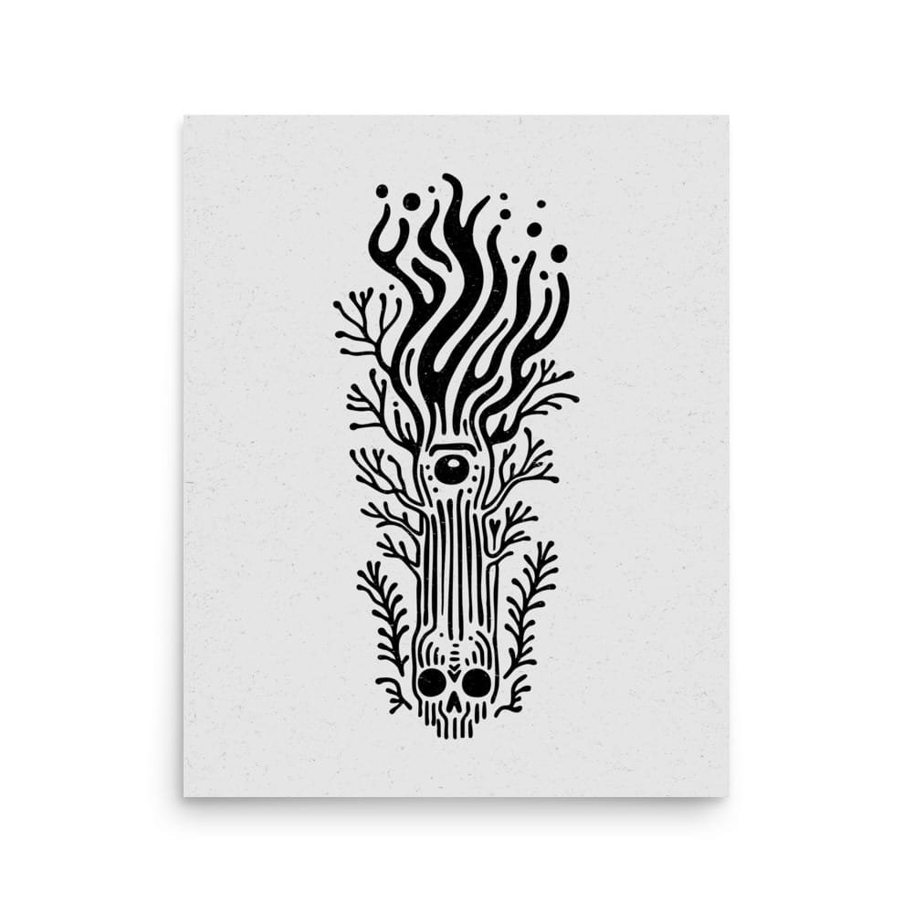 Rebirth 4 Original Art Print by Inkwala expressed in creative abstraction.