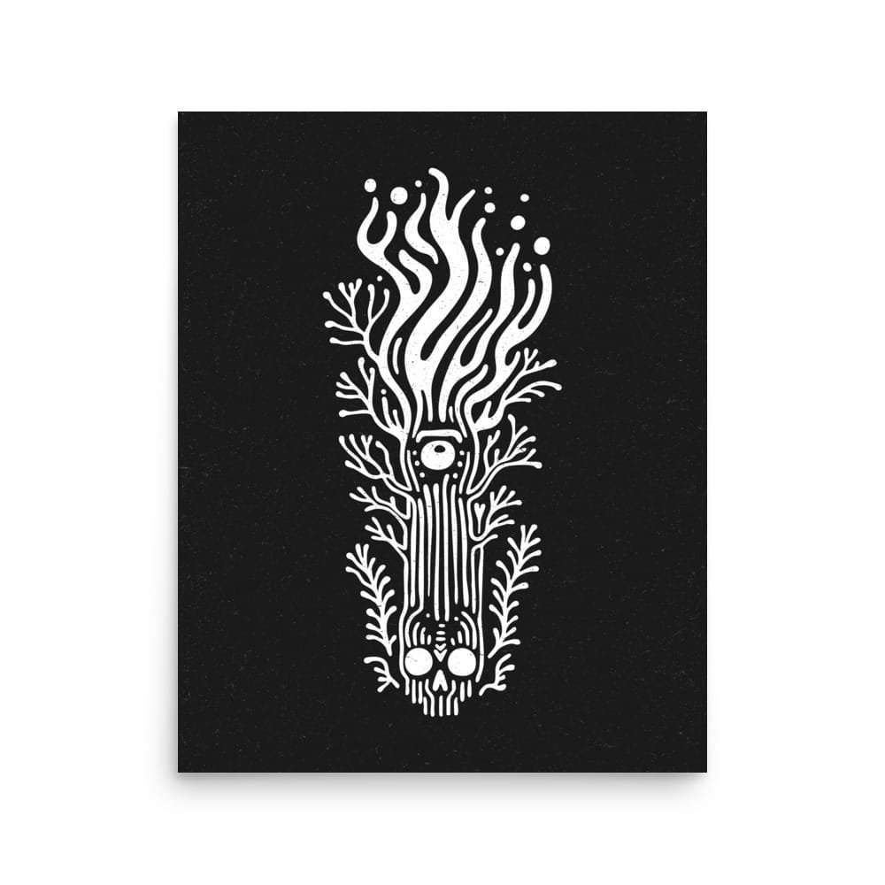 Rebirth 4 Original Art Print by Inkwala expressed in creative abstraction.