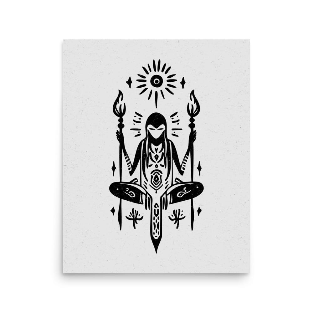 Seeker 1 Original Art Print by Inkwala expressed in creative abstraction.