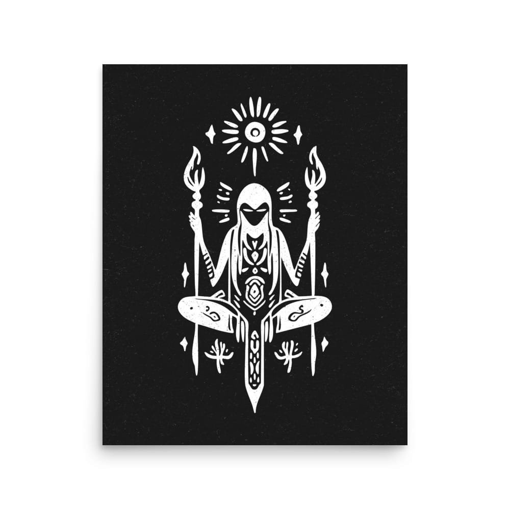 Seeker 1 Original Art Print by Inkwala expressed in creative abstraction.