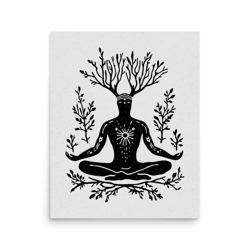 Shaman 1 Original Art Print by Inkwala expressed in creative abstraction.